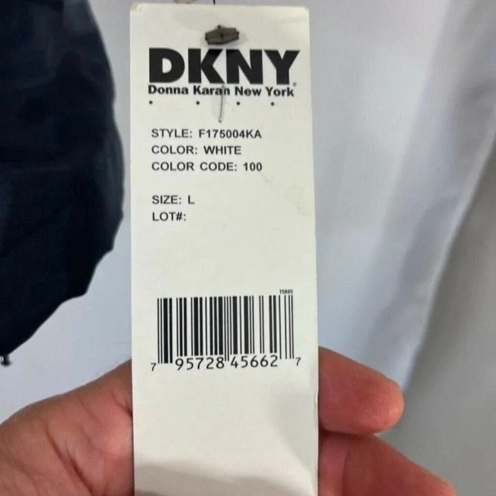 DKNY‎ Classic Men's Beige Navy Colorblock Hooded Jacket Size Large NWT'S